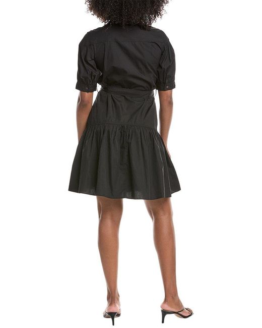 10 Crosby Derek Lam Black Luma Shirtdress