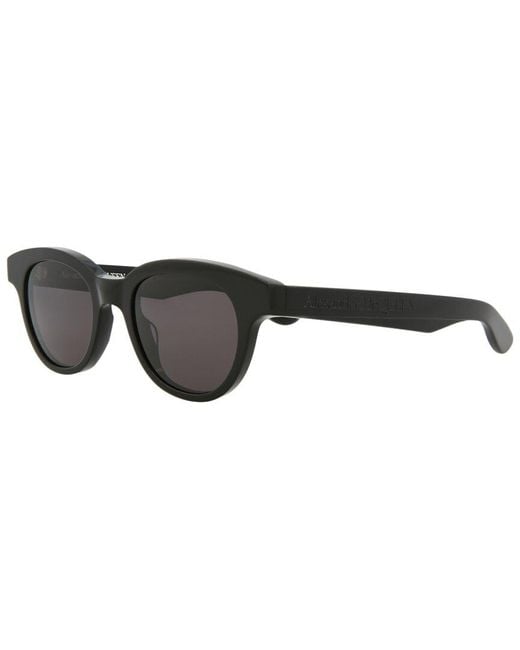 Alexander McQueen Black Am0383s 145mm Sunglasses