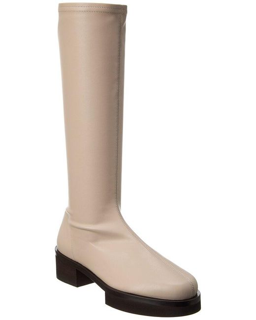 FRAME White Le Remi Leather Knee-high Boot