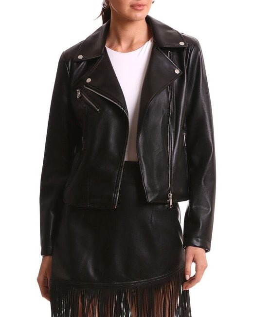 Bagatelle studded leather shop biker jacket