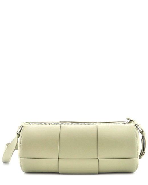 Bottega Veneta Natural Canette Crossbody Bag Maxi Intrecciato Leather Medium (authentic Pre-loved)
