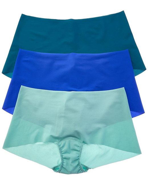 Hanky Panky Blue Set Of 3 Breathesoft Boyshort