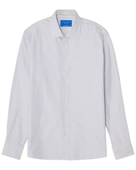Robert Talbott White Reynolds Mini Tattersall Dress Shirt for men