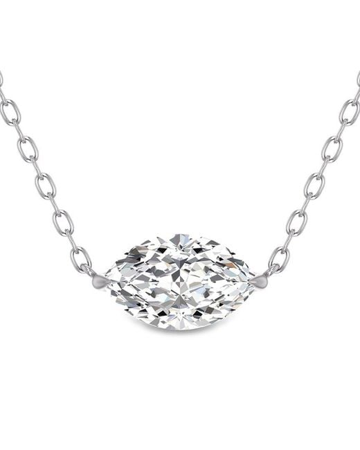 Lab Grown Diamonds White 14k 0.50 Ct. Tw. Lab Grown Diamond Necklace