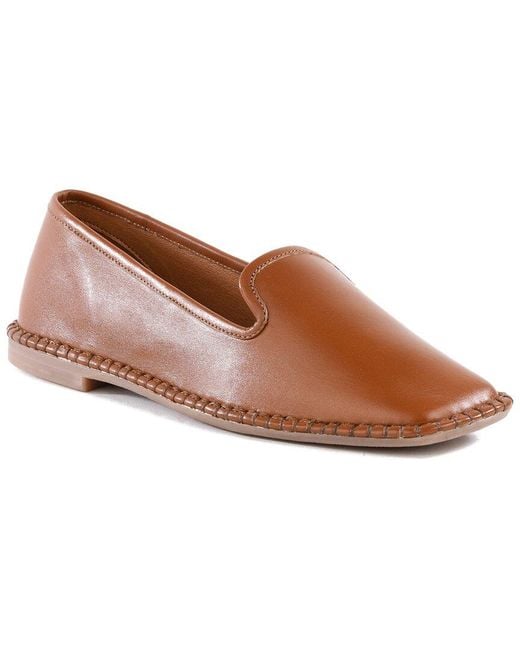 Seychelles Brown Kap Leather Flat