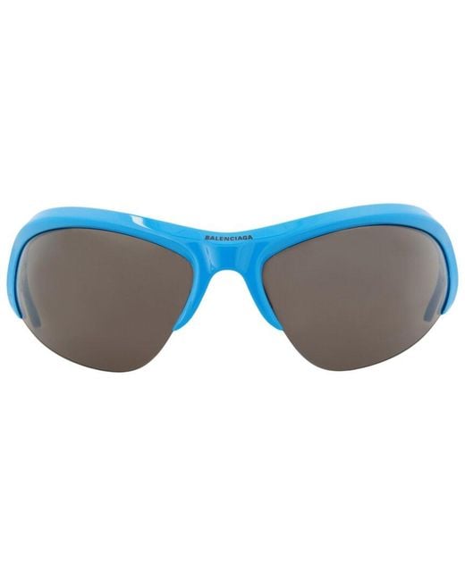 Balenciaga Blue 91mm Polarized Sunglasses for men