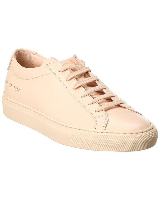 Common Projects Natural Original Achilles Leather Sneaker