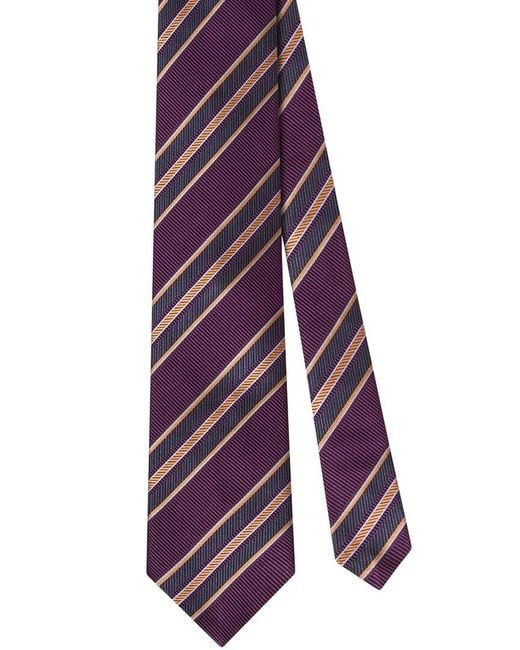 Robert Talbott Purple Silk Multi Repp Best Of Class Necktie for men