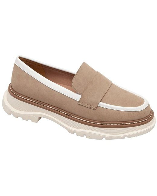 Linea Paolo Brown Minka Leather Loafer