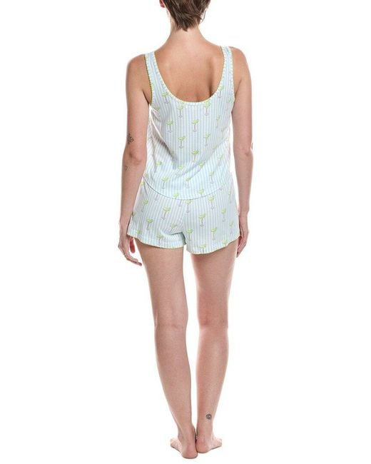 Pj Salvage Blue 2pc Playful Prints Pajama Set