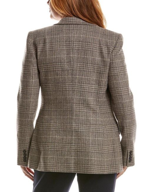 Michael Kors Brown Collection Georgina Wool-Blend Blazer