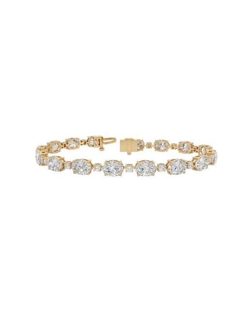 Lab Grown Diamonds White 14K 14.00 Ct. Tw. Lab-Grown Diamond Tennis Bracelet