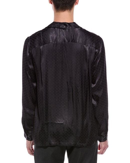 Rag & Bone Black Avery Jacquard Shirt for men