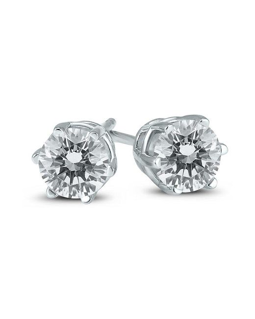 Monary Metallic 14k 0.46 Ct. Tw. Diamond Earrings