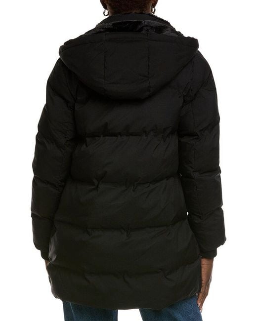 Laundry by Shelli Segal Black Stretch Welding Tech Straight Jacket