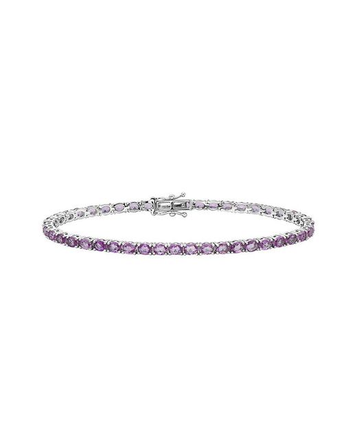 Forever Creations USA Inc. White Forever Creations Signature Collections 14K 6.50 Ct. Tw. Sapphire Tennis Bracelet