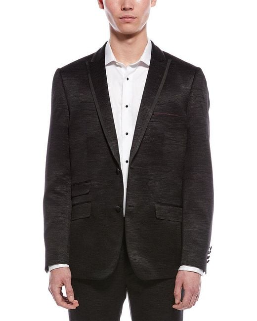 Paisley & Gray Black Grosvenor Slim Jacket for men
