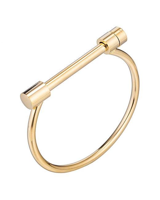 Eye Candy LA Metallic Melanie Titanium Screw Cuff Bracelet