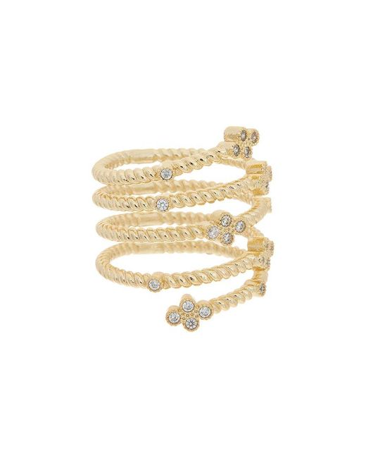 Juvell White 18K Plated Cz Ring