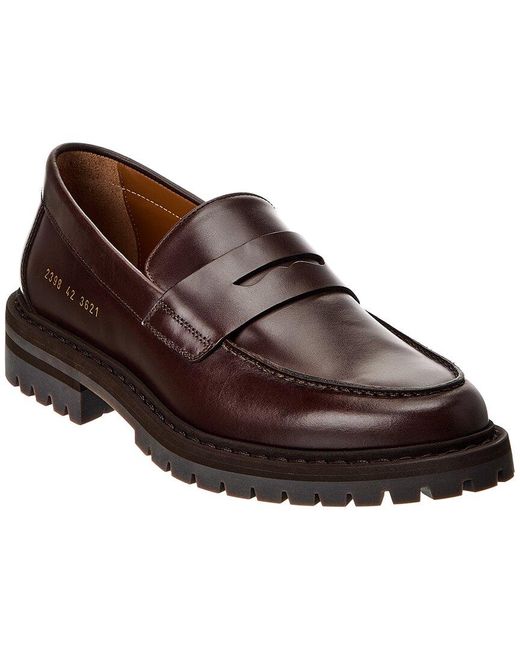 Common Projects Brown Leather Loafer for men