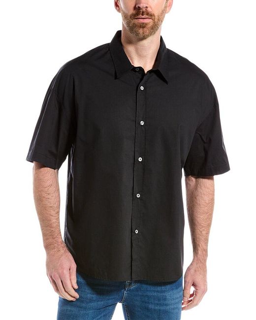 FRAME Black Oversized Shirt for men