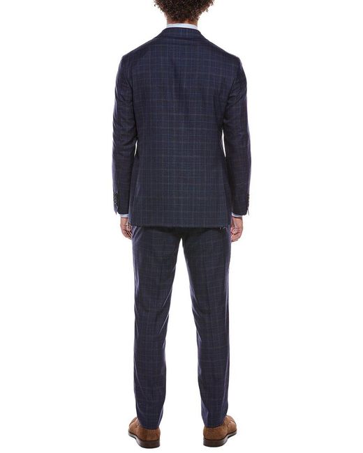 Canali Blue 2Pc Wool Suit for men