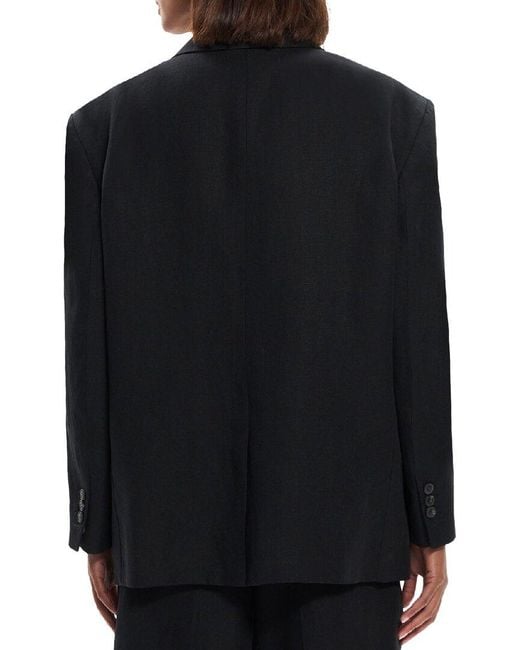 Theory Black Boxy Oversized Jacket