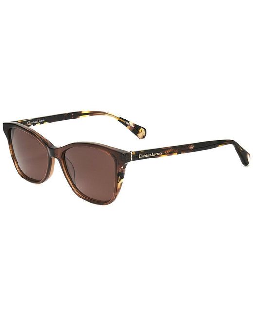 Christian Lacroix Brown Cls1085 51Mm Sunglasses