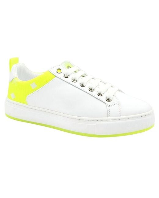 MCM White Leather Sneaker