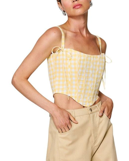 Line & Dot Natural Junie Corset Top