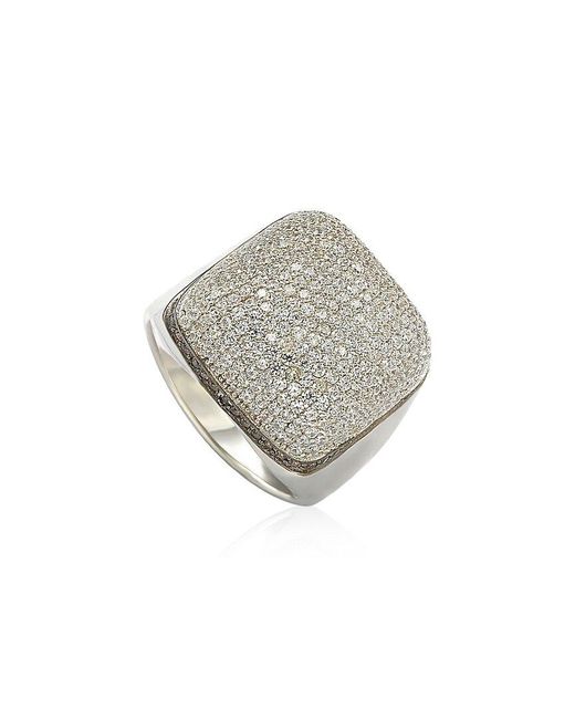 Suzy Levian CZ Jewelry Gray Suzy Levian Silver Cz Ring
