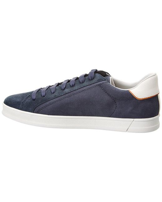 Geox Canvas & Suede Blue for Men | Lyst