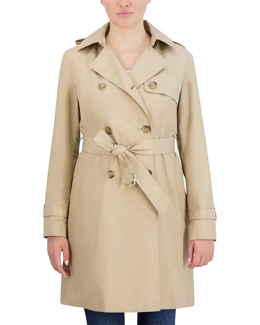 Cole Haan Natural Double-breasted Trench Coat
