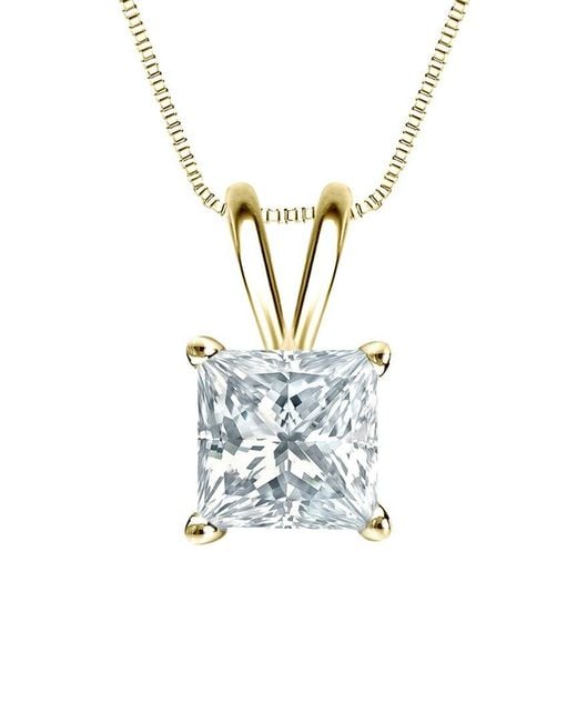 Sabrina Designs Lab Grown Diamonds White 14K 2.00 Ct. Tw. Lab-Grown Diamond Solitaire Pendant