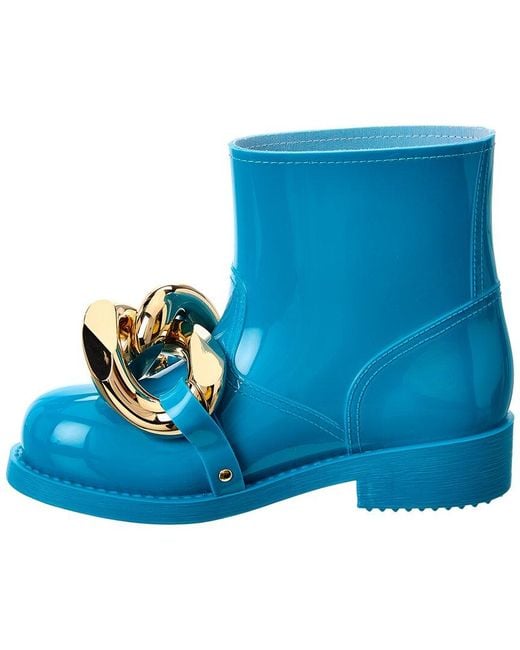J.W. Anderson Blue Chain Rubber Boot