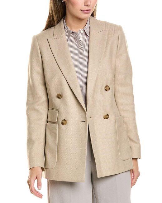Reiss Natural Larsson Wool-Blend Blazer