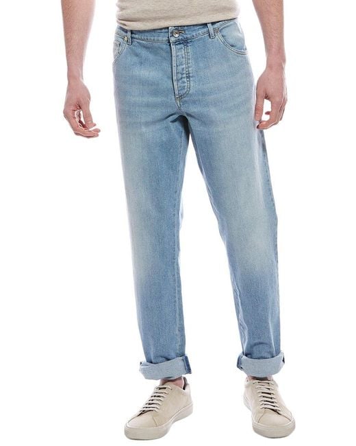 Brunello Cucinelli Blue Skinny Fit for men