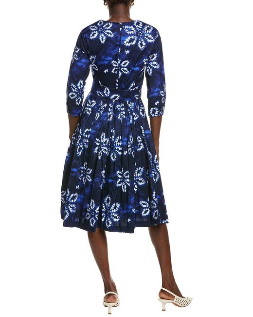 Samantha Sung Blue Florance A-Line Dress