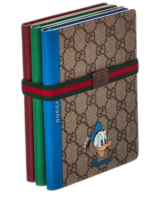 GUCCI × Disney コラボノート GUCCI Disney Donald Notebook Set of 3 Notebook Notepad memo | eBay