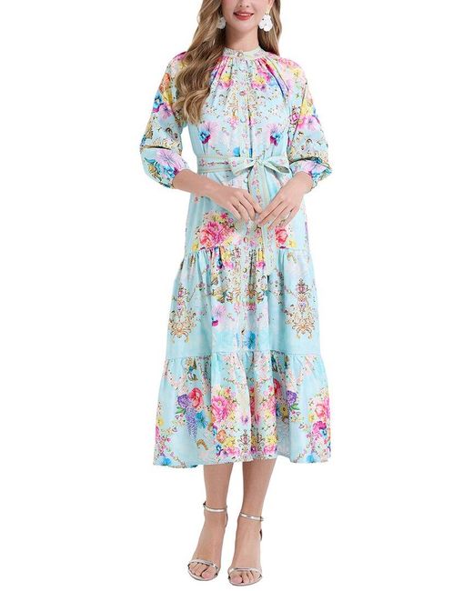 Kaimilan Blue Midi Dress