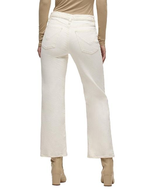 Hudson Natural Rosie High-Rise Wide Leg Ankle Jean
