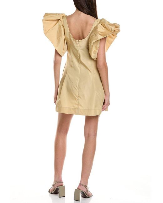 3.1 Phillip Lim Natural Puff Sleeve Mini Dress