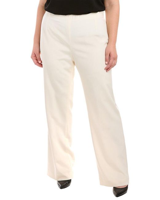 Lafayette 148 New York Natural Plus Studio Silk-Blend Pant