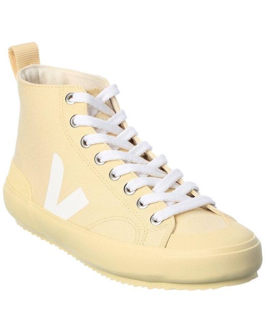 Veja Nova Canvas Hightop Sneaker in Yellow (Natural) Lyst