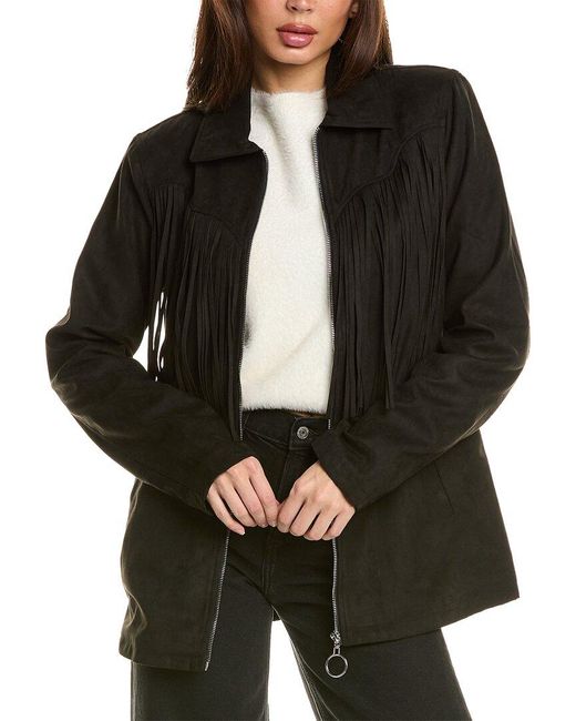 WeWoreWhat Fringe Jacket in Black Lyst