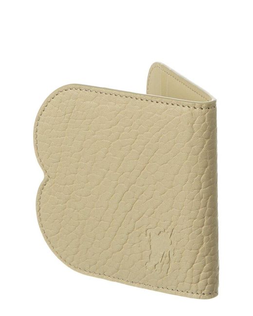 Burberry Natural Chess Leather Card Holder