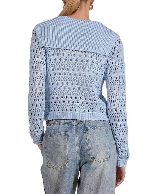 Elan Blue Cardigan Sweater