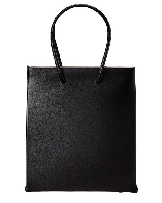 MEDEA Black Leather Tote