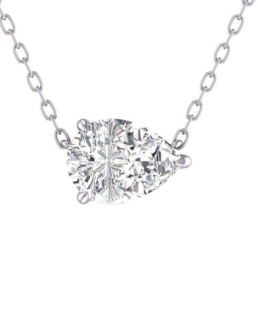 Lab Grown Diamonds White 14k 1.00 Ct. Tw. Lab Grown Diamond Necklace