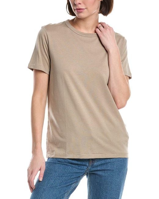 Majestic Filatures Natural Semi Relaxed T-shirt